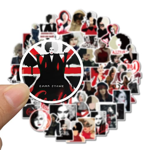 50pcs Cruella de Vil Graffiti Stickers