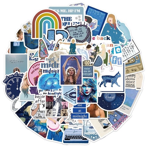 Taylor Swift Stickers - Midnight - 50pc