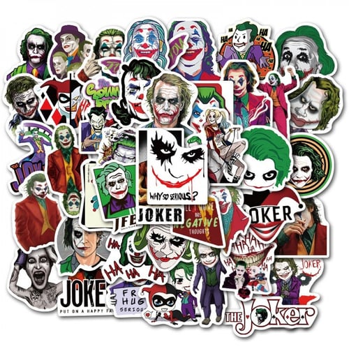 50Pcs The Joker Stickers