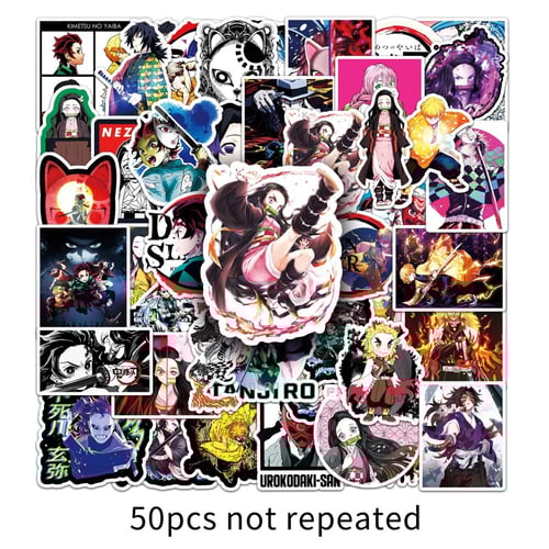 Demon Slayer Anime Graffiti Stickers - 50pc