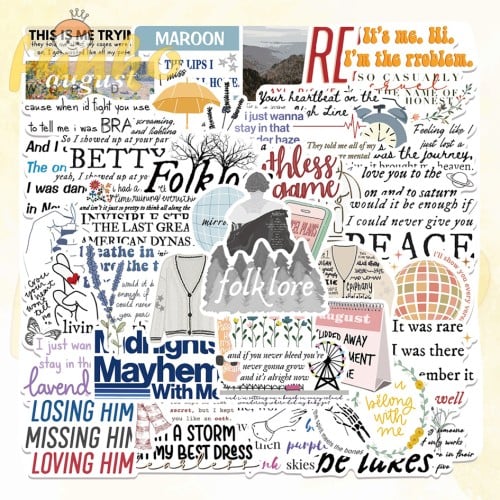 Taylor Swift Stickers - 50pc