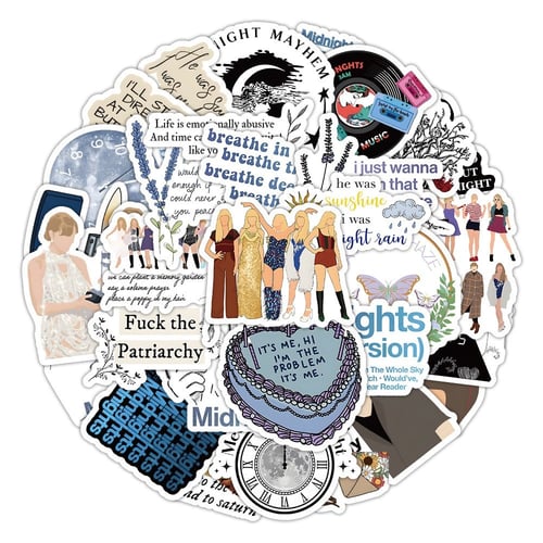 Taylor Swift Stickers - Midnight - 60pc