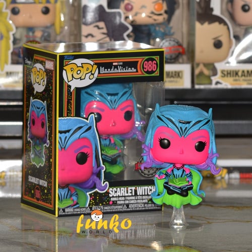 Pop! Marvel: WandaVision- Scarlet Witch (Blackligh...