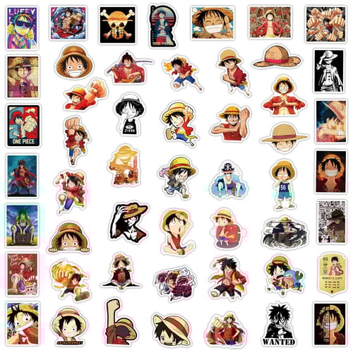 50Pcs anime One Piece Graffiti Stickers