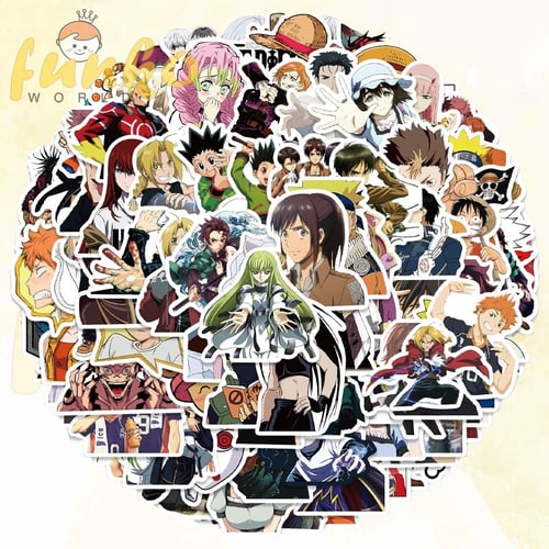 apan Anime Character Collection Graffiti Stickers-...