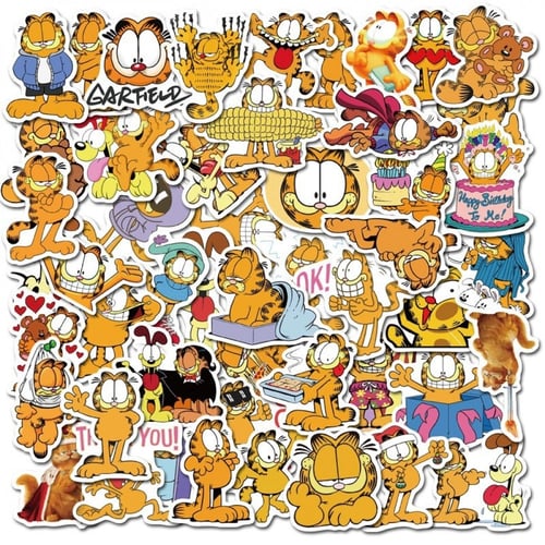50pcs Garfield Graffiti Stickers