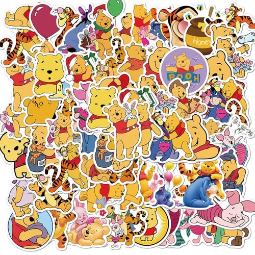 50pcs Winnie The Pooh Graffiti Stickers