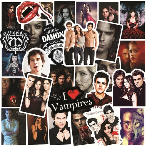 The Vampire Diaries Stickers ,50pcs