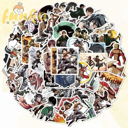 100Pcs Attack On Titan Stickers