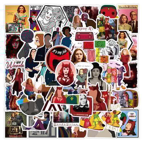 50Pcs Wanda Vision Graffiti Stickers