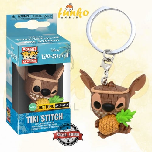 POP Keychain: Lilo & Stitch - Tiki Stitch (SC) (Ex...