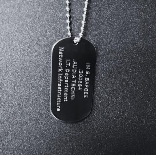 military necklace