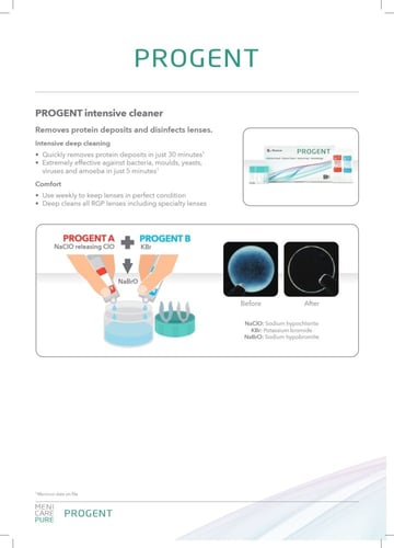 منظف عدسات صلبة