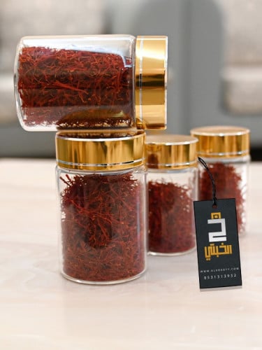 4 علب زعفران ايراني سوبر نقيل