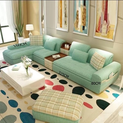 كنبة ركنة سوفت + بوف بتصميم مميز