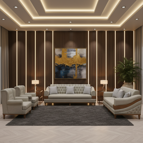 طقم كنب 7 اشخاص .