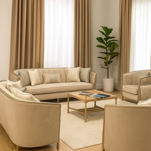 طقم كنب 7 اشخاص .