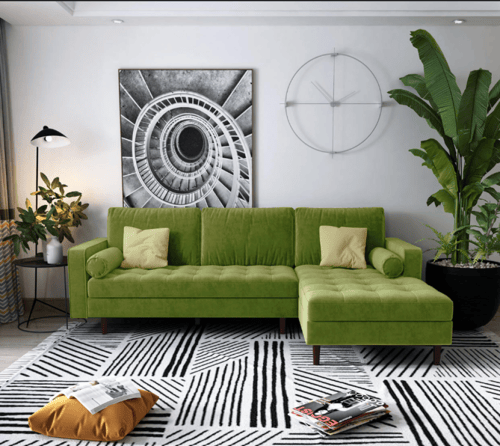 كنب زاوية متوفر بعدة الوان.