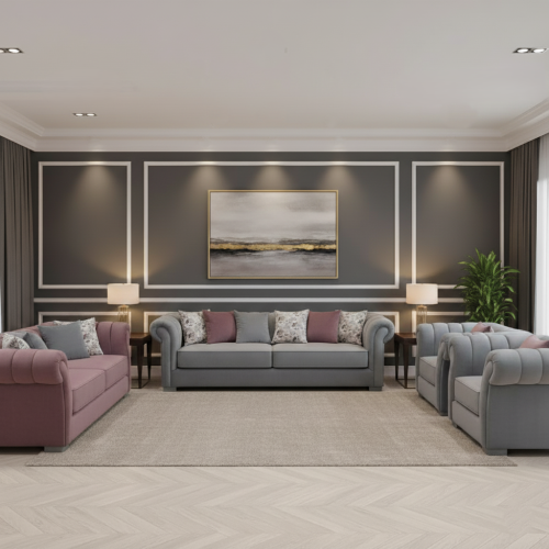 طقم كنب 7 اشخاص.