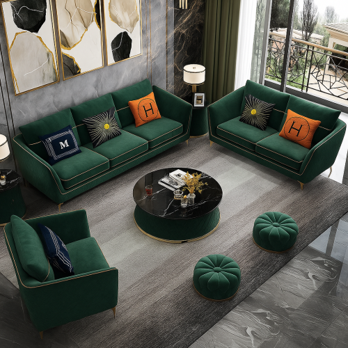 طقم كنب 6 اشخاص بتصميم مميز