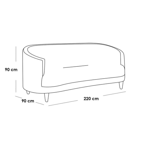 طقم غرفة معيشة بوكليه قطعتين - أبيض - SOFSTYLE245