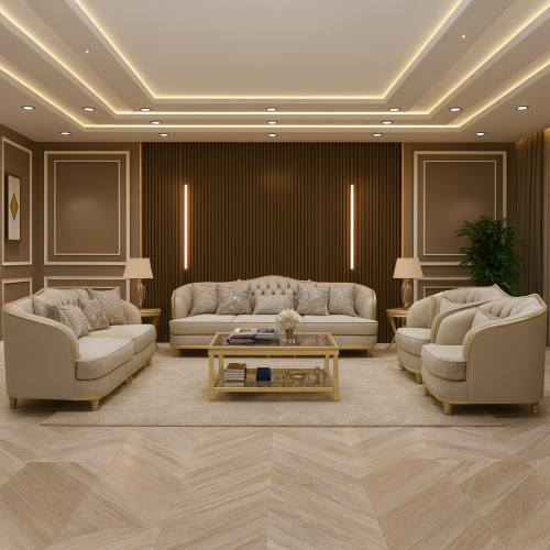 طقم كنب 7 اشخاص .