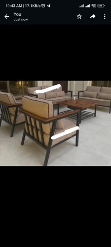 تفصيل حسب طلب الزبون (جلسه خديد ملبسه خشب)