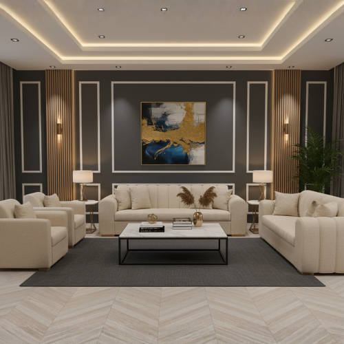 طقم كنب 7 اشخاص .