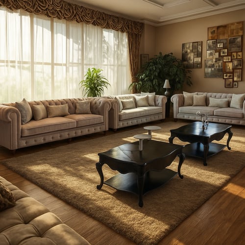 طقم كنب 7 اشخاص.