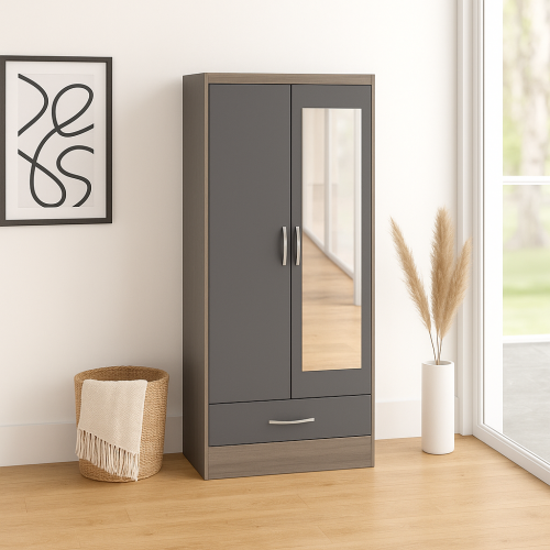 دولاب بدرج و علاقة ملابس بمراه