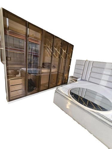 غرفة نوم كاملة مع الدولاب مصنوعة من خشب MDF تايلند...