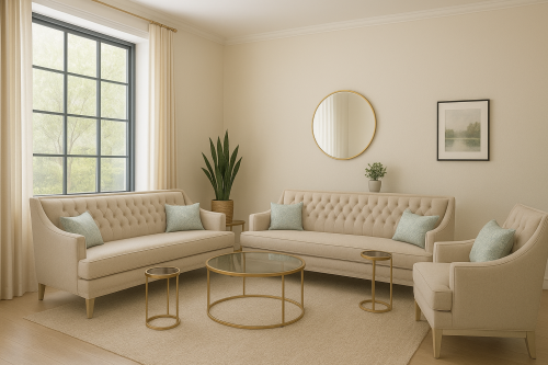 طقم كنب 7 اشخاص .