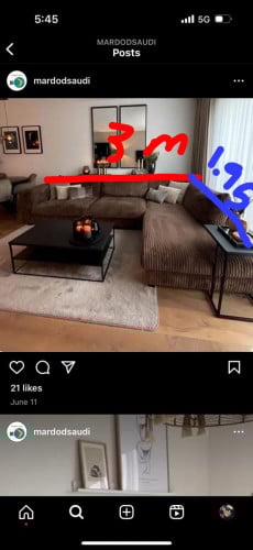 تفصيل حسب طلب الزبون (كنب متصل