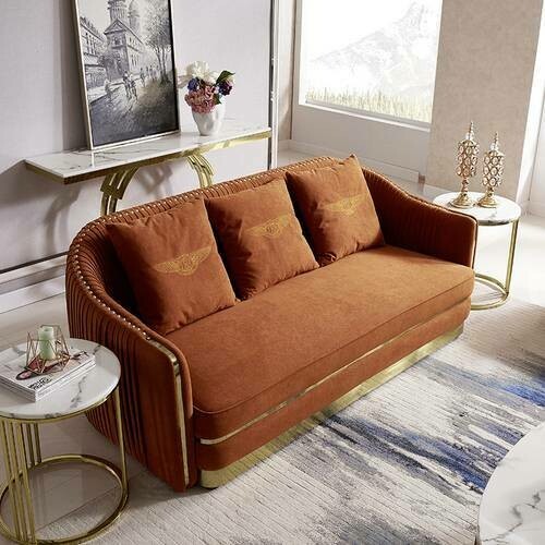 طقم جلوس من تصميم فاخر 6 اشخاص.