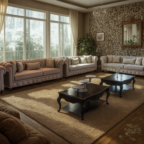 طقم كنب 7 اشخاص.