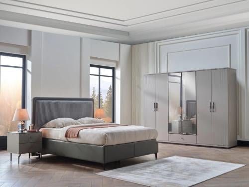 غرفة نوم كاملة مع الدولاب مصنوعة من خشب MDF تايلند...