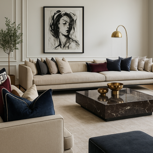 طقم كنب 7 اشخاص.