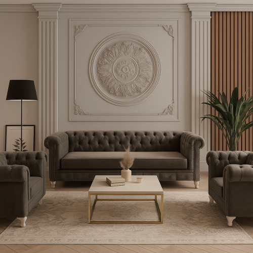 طقم كنب 7 اشخاص .