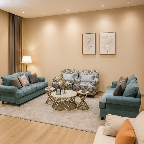 طقم كنب 7 اشخاص.