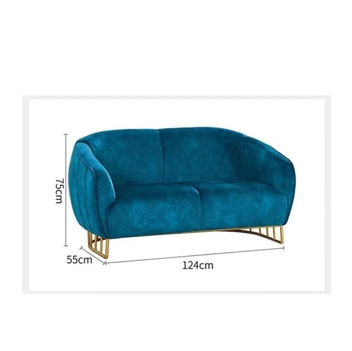 طقم كنب مخملي 3 قطع بتصميم مميز