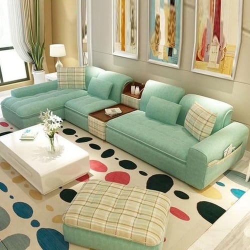 كنبة ركنة سوفت + بوف بتصميم مميز