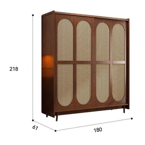 دولاب خشبى من الروطان فاخر