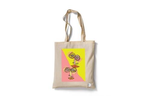 Yellow and Pink شنطة يد