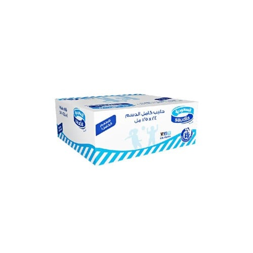 حليب السعودية كامل الدسم طويل الاجل 200مل كرتون24