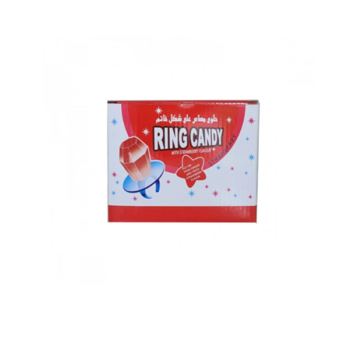 حلوى مصاص على شكل خاتم 24 حبة 12جرام نكهة الفراولة