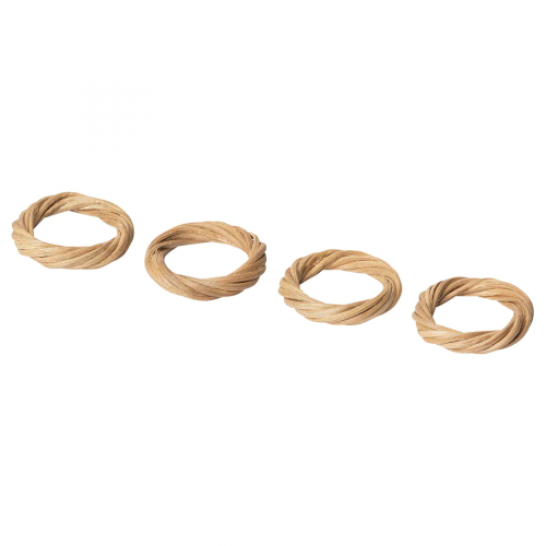 4 قطع حلقات مناديل خيزران