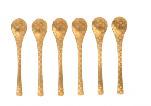 ملاعق حلا ذهبي 6 قطع