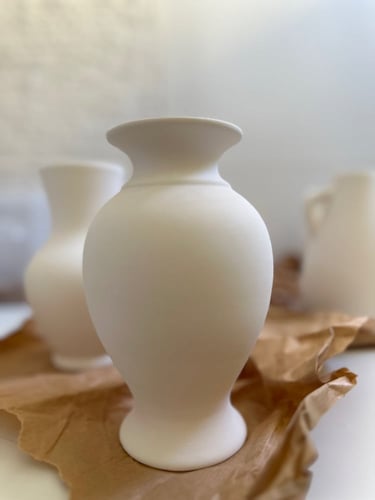 جرة فخار لون طبيعي كبير 17 سم