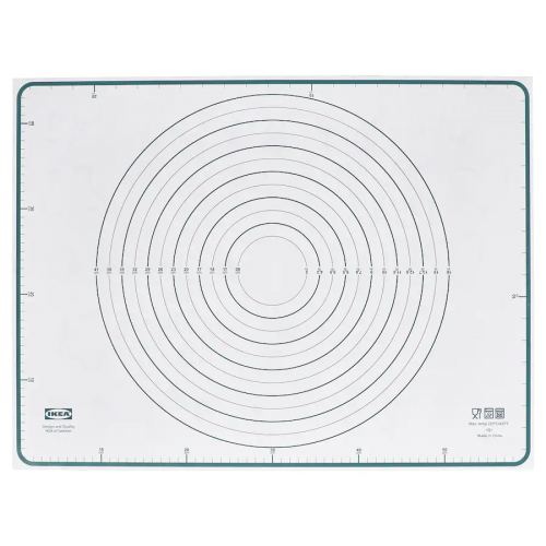 مفرش خبز أبيض تركوازي 46*61 سم