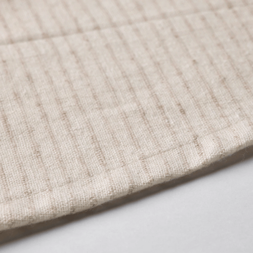 شرشف طاولة, مخطط بيج فاتح/أبيض-عاجي, 150 سم